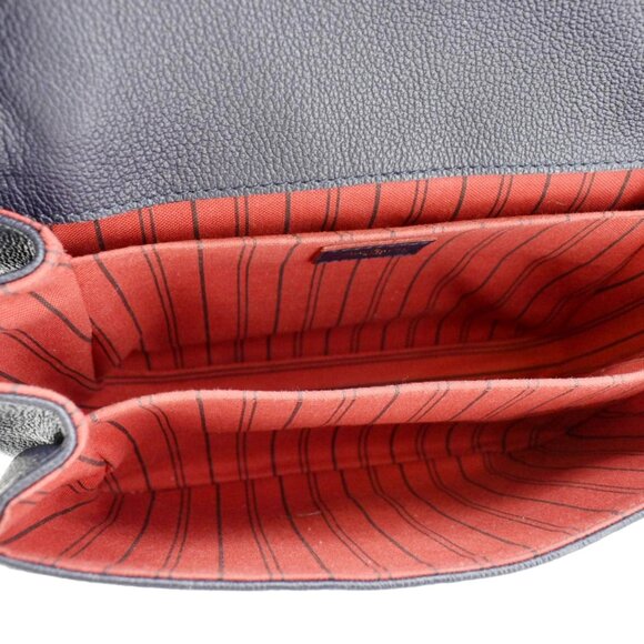 Louis Vuitton Metis Pochette Empreinte Leather Crossbody Bag Navy Blue - Picture 13 of 15